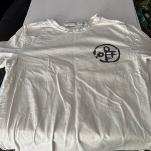 Main Label Mens Medium White T Shirt